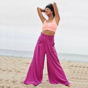 NWT *RARE* Free People Blissed Out Wide-Leg Pants in African Violet XS
